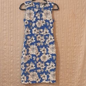 Blue and white Banana Republic dress size 0